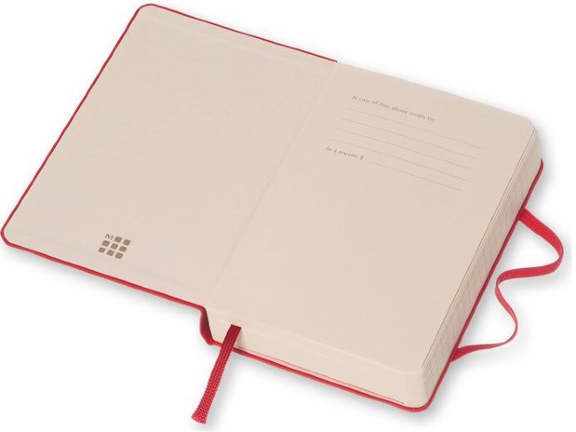 Ежедневник Moleskine CLASSIC DAILY POCKET, A6, красный