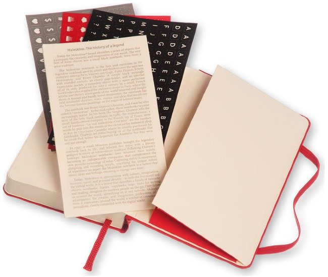 Ежедневник Moleskine CLASSIC DAILY POCKET, A6, красный