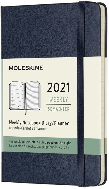 Еженедельник Moleskine CLASSIC WKNT Pocket 90x140мм 144стр. синий сапфир Еженедельник Moleskine CLASSIC WKNT Pocket 90x140мм 144стр. синий сапфир