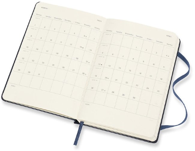 Еженедельник Moleskine CLASSIC WKNT Pocket 90x140мм 144стр. синий сапфир Еженедельник Moleskine CLASSIC WKNT Pocket 90x140мм 144стр. синий сапфир