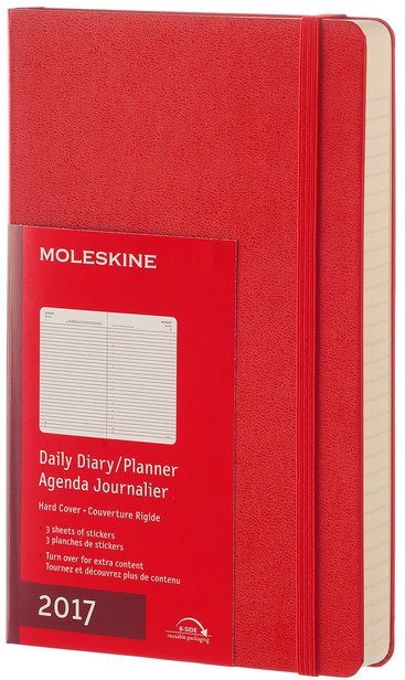 Ежедневник Moleskine CLASSIC DAILY LARGE, A5, красный Ежедневник Moleskine CLASSIC DAILY LARGE, A5, красный
