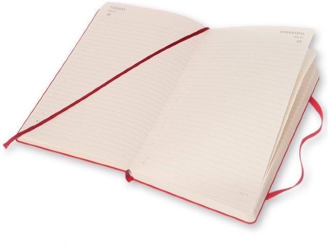 Ежедневник Moleskine CLASSIC DAILY LARGE, A5, красный Ежедневник Moleskine CLASSIC DAILY LARGE, A5, красный