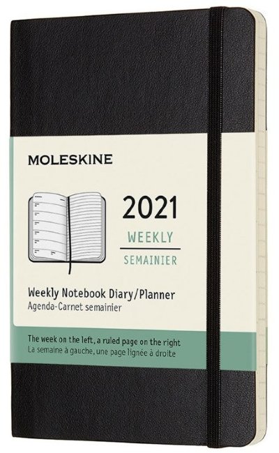 Еженедельник Moleskine CLASSIC WKNT Pocket 90x140мм 144стр. черный
