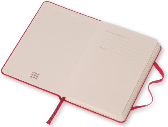 Еженедельник Moleskine CLASSIC WKNT POCKET, A6, красный
