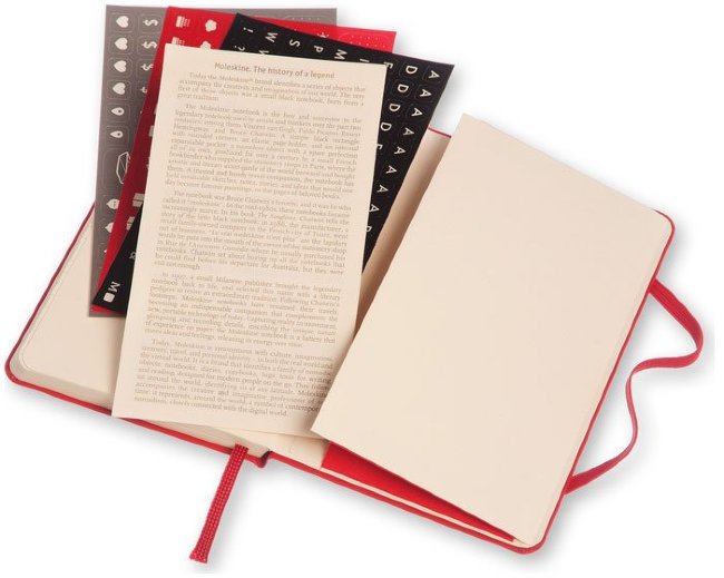 Еженедельник Moleskine CLASSIC WKNT POCKET, A6, красный