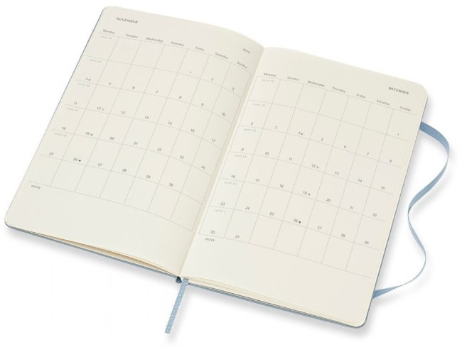 Еженедельник Moleskine CLASSIC WKNT Large, синий пепел Еженедельник Moleskine CLASSIC WKNT Large, синий пепел