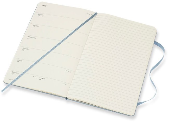 Еженедельник Moleskine CLASSIC WKNT Large, синий пепел Еженедельник Moleskine CLASSIC WKNT Large, синий пепел