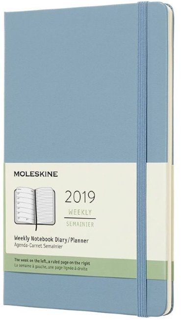 Еженедельник Moleskine CLASSIC WKNT Large, синий пепел Еженедельник Moleskine CLASSIC WKNT Large, синий пепел