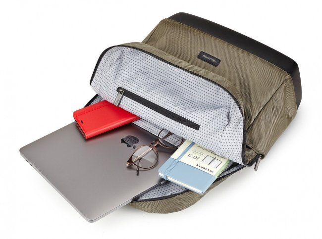 Рюкзак Moleskine The Backpack Technical Weave, зеленый можжевельник