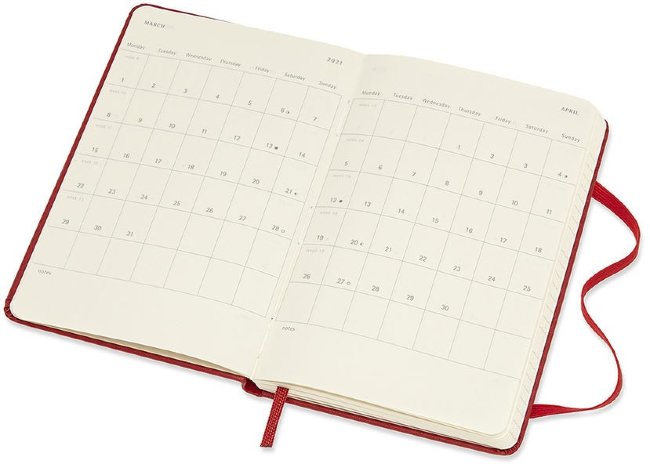 Еженедельник Moleskine CLASSIC WKLY Pocket 90x140мм 144стр. красный Еженедельник Moleskine CLASSIC WKLY Pocket 90x140мм 144стр. красный
