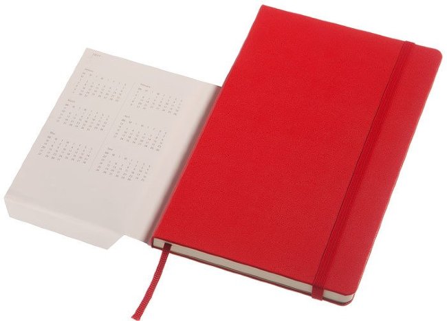 Еженедельник Moleskine CLASSIC WKNT LARGE, A5, красный