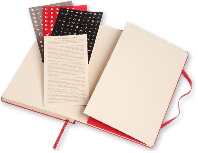 Еженедельник Moleskine CLASSIC WKNT LARGE, A5, красный