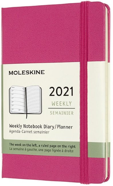 Еженедельник Moleskine CLASSIC WKLY Pocket 90x140мм 144стр. фуксия