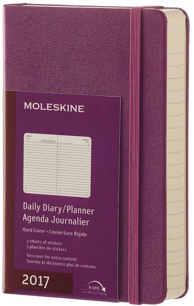 Ежедневник Moleskine CLASSIC DAILY POCKET, A6, фиолетовый
