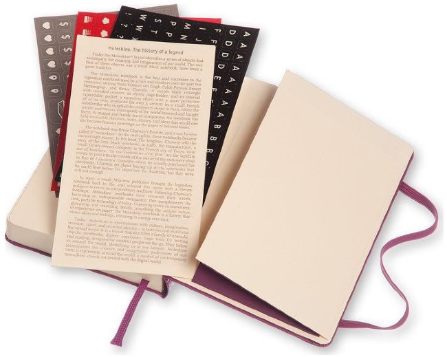 Ежедневник Moleskine CLASSIC DAILY POCKET, A6, фиолетовый