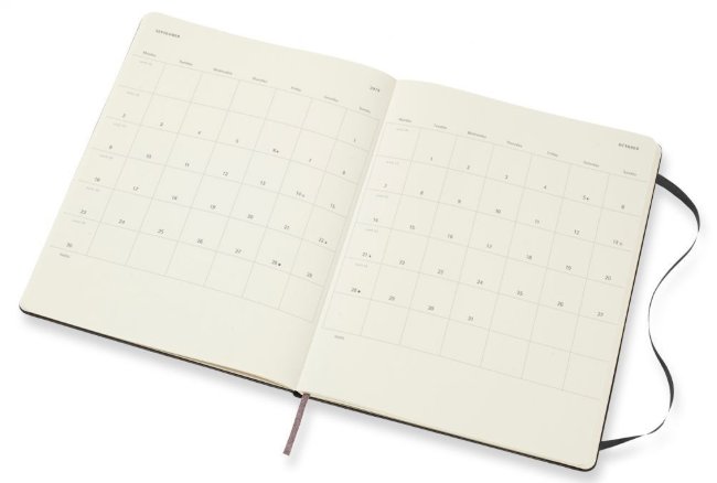 Еженедельник Moleskine CLASSIC WKNT XL, черный