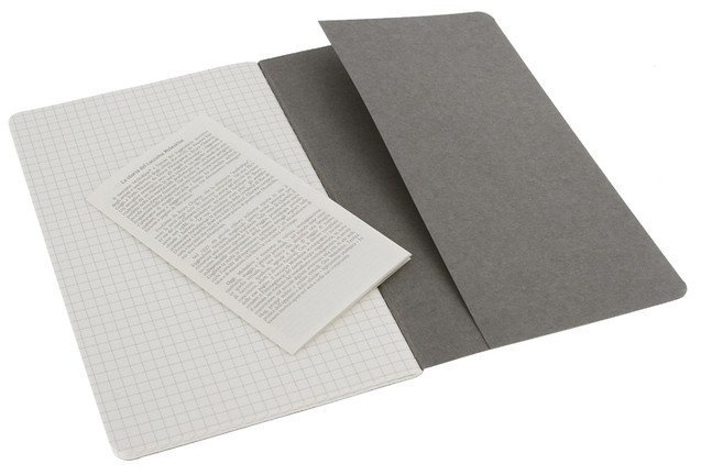 Блокнот Moleskine CAHIER JOURNAL LARGE, клетка, серый (3шт)