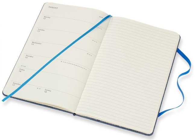 Еженедельник Moleskine Limited Edition DENIM WKNT Large, синий Еженедельник Moleskine Limited Edition DENIM WKNT Large, синий