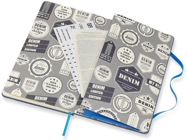 Еженедельник Moleskine Limited Edition DENIM WKNT Large, синий Еженедельник Moleskine Limited Edition DENIM WKNT Large, синий
