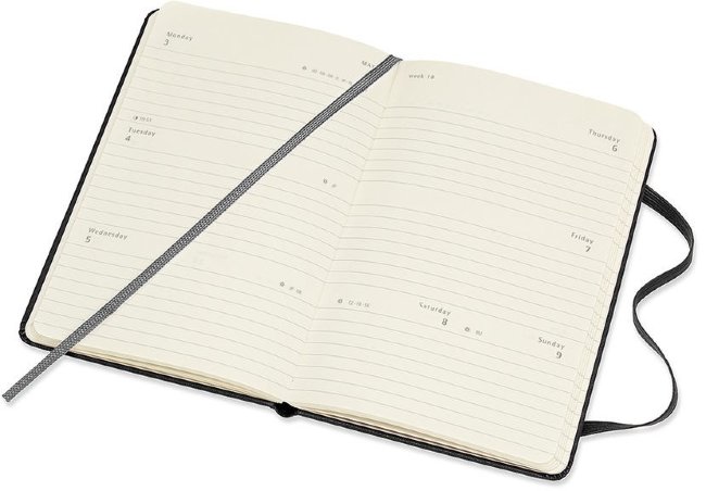 Еженедельник Moleskine CLASSIC WKLY Pocket 90x140мм 144стр. черный Еженедельник Moleskine CLASSIC WKLY Pocket 90x140мм 144стр. черный