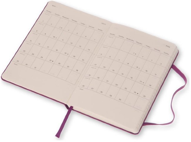 Еженедельник Moleskine CLASSIC WKNT POCKET, A6, фиолетовый
