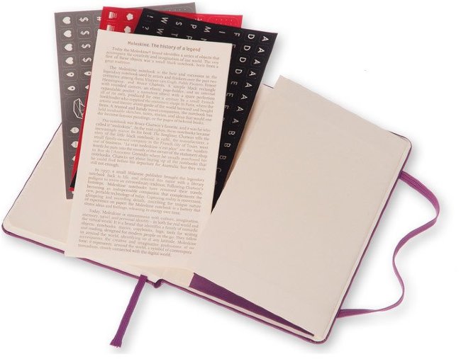 Еженедельник Moleskine CLASSIC WKNT POCKET, A6, фиолетовый