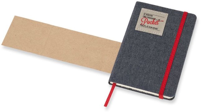 Еженедельник Moleskine Limited Edition DENIM WKNT Pocket, черный Еженедельник Moleskine Limited Edition DENIM WKNT Pocket, черный