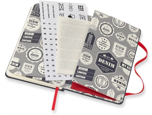 Еженедельник Moleskine Limited Edition DENIM WKNT Pocket, черный Еженедельник Moleskine Limited Edition DENIM WKNT Pocket, черный