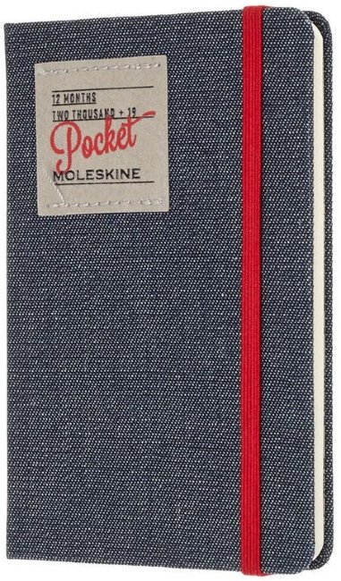 Еженедельник Moleskine Limited Edition DENIM WKNT Pocket, черный Еженедельник Moleskine Limited Edition DENIM WKNT Pocket, черный