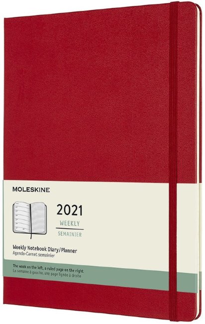 Еженедельник Moleskine CLASSIC WKNT XL 190х250мм 144стр. красный
