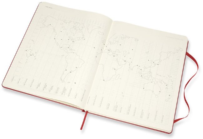 Еженедельник Moleskine CLASSIC WKNT XL 190х250мм 144стр. красный