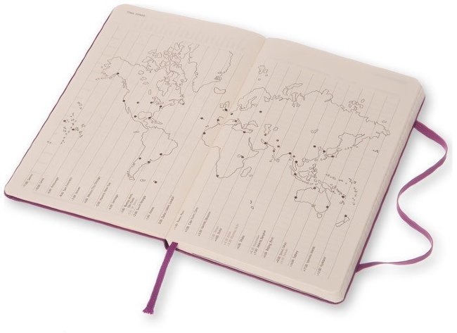 Еженедельник Moleskine CLASSIC WKNT LARGE, A5, фиолетовый