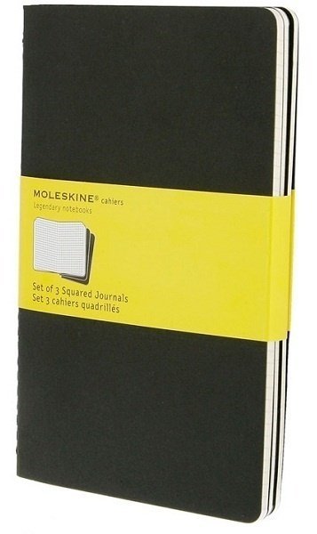 Блокнот Moleskine CAHIER JOURNAL LARGE, клетка, черный (3шт) Блокнот Moleskine CAHIER JOURNAL LARGE, клетка, черный (3шт)