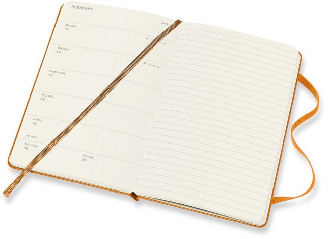 Еженедельник Moleskine CLASSIC WKNT Pocket 90х140мм 144стр. оранжевый Еженедельник Moleskine CLASSIC WKNT Pocket 90х140мм 144стр. оранжевый