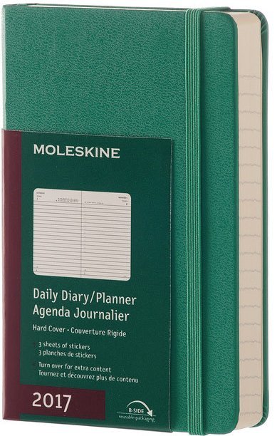 Ежедневник Moleskine CLASSIC DAILY POCKET, A6, малахит