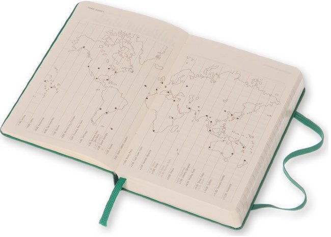 Ежедневник Moleskine CLASSIC DAILY POCKET, A6, малахит