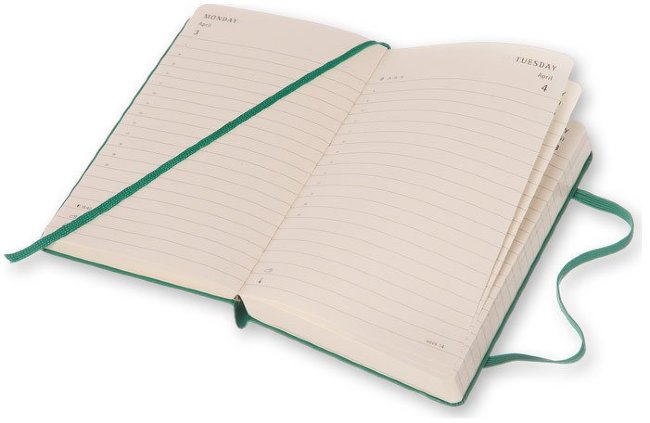 Ежедневник Moleskine CLASSIC DAILY POCKET, A6, малахит