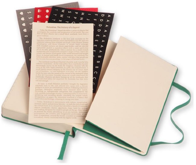 Ежедневник Moleskine CLASSIC DAILY POCKET, A6, малахит