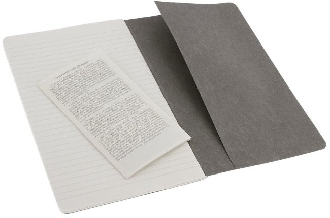 Блокнот Moleskine CAHIER JOURNAL LARGE, линейка, серый (3шт)