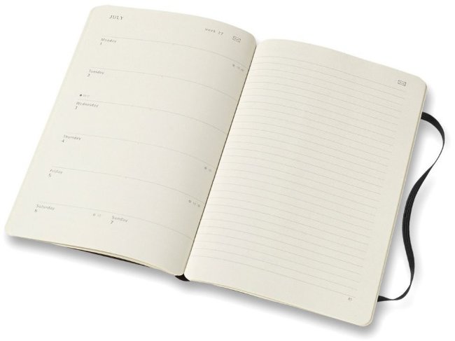 Еженедельник Moleskine PAPER TABLET SMART Large, черный Еженедельник Moleskine PAPER TABLET SMART Large, черный