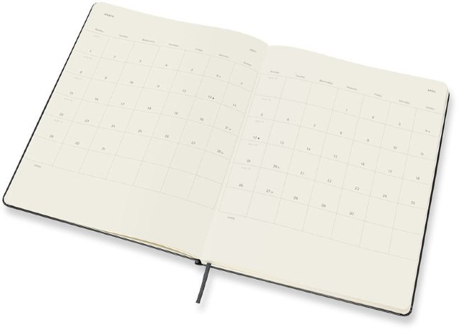 Еженедельник Moleskine CLASSIC WKNT XL 190х250мм 144стр. черный