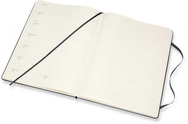 Еженедельник Moleskine CLASSIC WKNT XL 190х250мм 144стр. черный