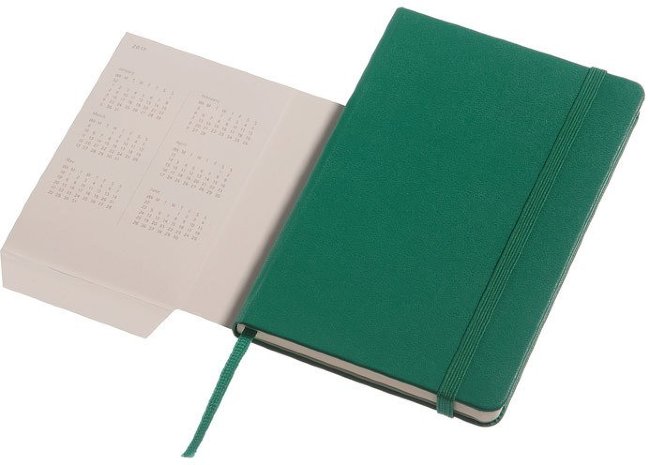 Еженедельник Moleskine CLASSIC WKNT POCKET, A6, зеленый малахит