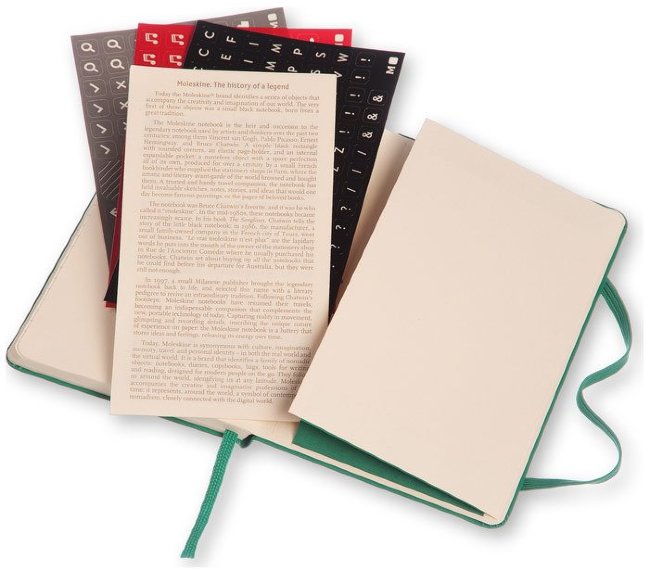 Еженедельник Moleskine CLASSIC WKNT POCKET, A6, зеленый малахит