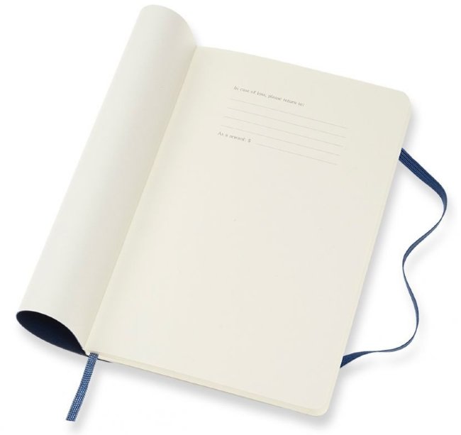 Еженедельник Moleskine CLASSIC SOFT WKNT Large, синий сапфир