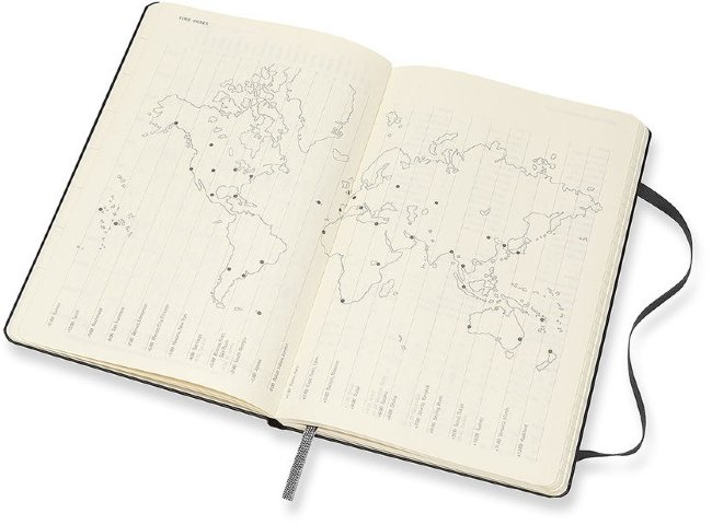 Еженедельник Moleskine CLASSIC WKLY VERTICAL Large 130х210мм 144стр. черный Еженедельник Moleskine CLASSIC WKLY VERTICAL Large 130х210мм 144стр. черный