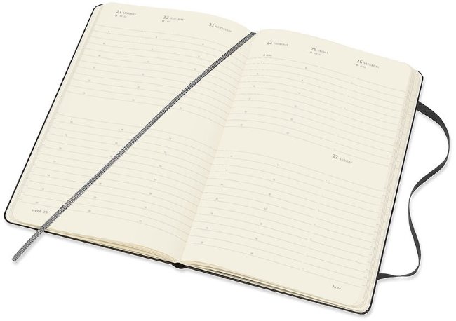 Еженедельник Moleskine CLASSIC WKLY VERTICAL Large 130х210мм 144стр. черный Еженедельник Moleskine CLASSIC WKLY VERTICAL Large 130х210мм 144стр. черный