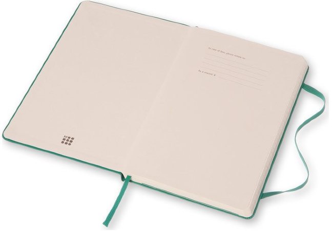 Еженедельник Moleskine CLASSIC WKNT LARGE, A5, зеленый малахит