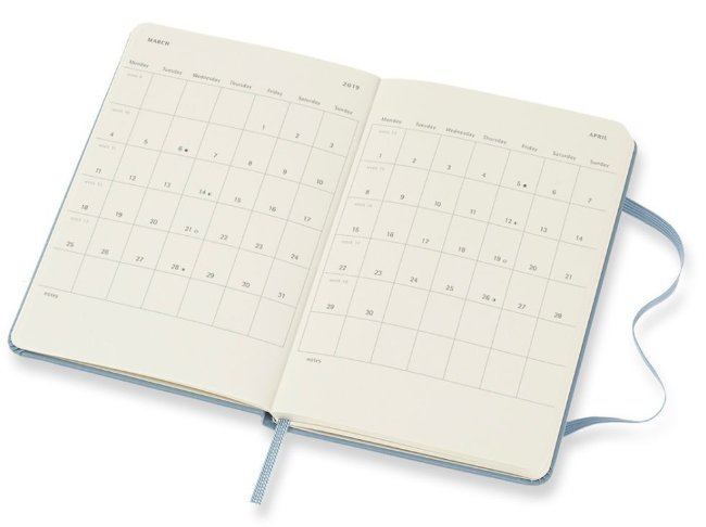 Еженедельник Moleskine CLASSIC WKNT Pocket, синий пепел