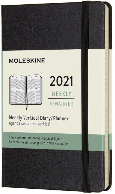 Еженедельник Moleskine CLASSIC WKLY VERTICAL Pocket 90x140мм 144стр. черный Еженедельник Moleskine CLASSIC WKLY VERTICAL Pocket 90x140мм 144стр. черный
